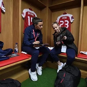 Arsenal FC: Katie McCabe and Beth Mead - Pre-Match Huddle (FA WSL Continental Cup Final vs Manchester City, 2019)