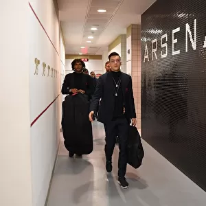 Arsenal FC: Mesut Ozil in the Changing Room before Arsenal vs Valencia - UEFA Europa League Semi-Final, First Leg (2018-19)
