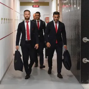 Arsenal FC: Mustafi and Kolasinac in the Home Changing Room - Pre-Match Focus (2017-18) Arsenal FC: Mustafi and Kolasinac in the Home Changing Room - Pre-Match Focus (2017-18)
