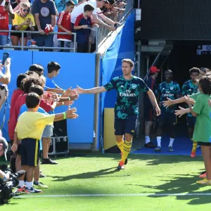 Arsenal FC: Nacho Monreal Pre-Season Training, Arsenal v ACF Fiorentina, Charlotte 2019