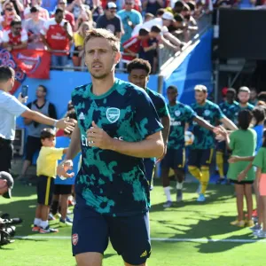 Arsenal FC: Nacho Monreal Prepares for Arsenal v ACF Fiorentina at 2019 International Champions Cup, Charlotte