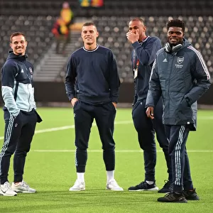 Arsenal FC Players Before UEFA Europa League Match Against Bodø/Glimt in Norway, 2022