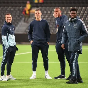 Arsenal FC Players Before UEFA Europa League Match Against Bodø/Glimt in Norway, 2022