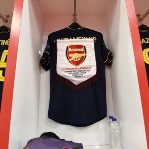 Arsenal FC: Pre-Match Huddle in Olympiacos Changing Room - UEFA Europa League 2019-20: Round of 32, First Leg Arsenal FC: Pre-Match Huddle in Olympiacos Changing Room - UEFA Europa League 2019-20: Round of 32, First Leg