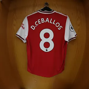 Arsenal FC: Pre-Match Room - Dani Ceballos Shirt Hang in Emirates Stadium (Arsenal v Burnley, 2019-20)