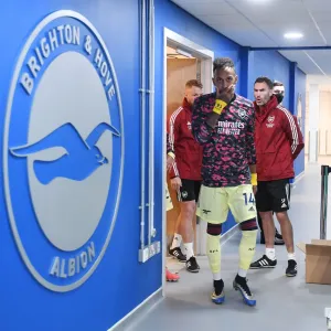 Arsenal FC Print of Aubameyang at Brighton & Hove Albion Arsenal FC Print of Aubameyang at Brighton & Hove Albion