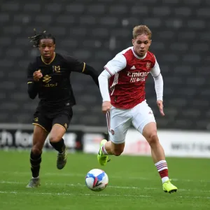 Arsenal FC Print of Emile Smith Rowe in Action