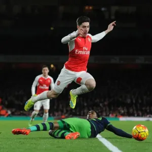 Arsenal FC Print: Hector Bellerin in Flight Arsenal FC Print: Hector Bellerin in Flight