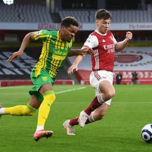 Arsenal FC Print: Kieran Tierney in Action Arsenal FC Print: Kieran Tierney in Action