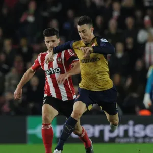 Arsenal FC Print: Koscielny vs Long Arsenal FC Print: Koscielny vs Long