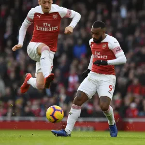Arsenal FC Print: Lacazette and Ozil in Action Arsenal FC Print: Lacazette and Ozil in Action