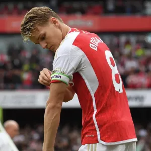 Arsenal FC Print of Martin Odegaard at Emirates Stadium