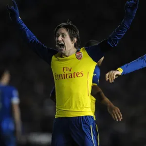 Arsenal FC Print - Tomas Rosicky Scores in FA Cup Victory