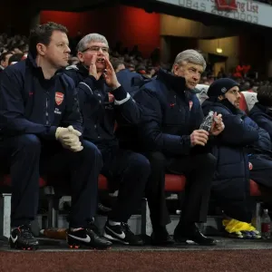 Arsenal FC Print: Wenger and Team at Emirates Stadium Arsenal FC Print: Wenger and Team at Emirates Stadium