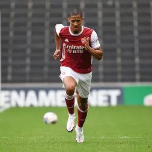 Arsenal FC Print of William Saliba in Action