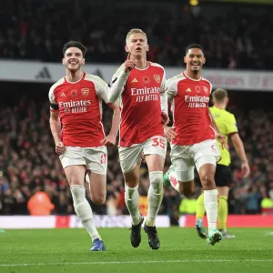 Arsenal FC Print: Zinchenko Celebration