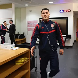 Arsenal FC: Sead Kolasinac in the Changing Room before Arsenal v Brighton & Hove Albion (2019-20)