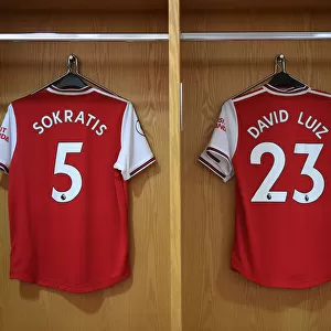 Arsenal FC: Sokratis and David Luiz Prepare for Arsenal v Burnley Premier League Clash at Emirates Stadium