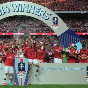 送料無料】 Arsenal FA cup 2014 記念フレーム Arsenal 2014 FA Cup
