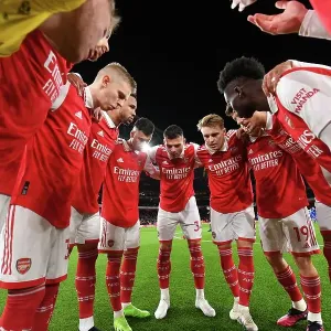Arsenal FC: United Pre-Match Huddle vs Everton, Premier League 2022-23