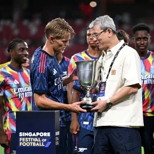 Arsenal FC v AC Milan: Pre-Season Friendly Arsenal FC v AC Milan: Pre-Season Friendly