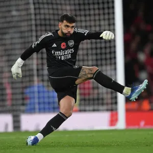 Arsenal FC vs Burnley FC: David Raya in Action at the Emirates Stadium (2023-24 Premier League) Arsenal FC vs Burnley FC: David Raya in Action at the Emirates Stadium (2023-24 Premier League)