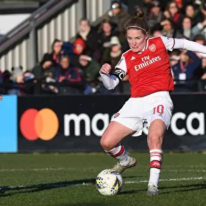 Arsenal FC vs Chelsea: Kim Little in Action at the FA Womens Super League Match