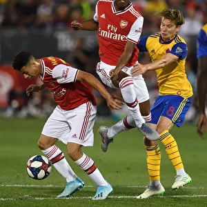 Arsenal FC vs Colorado Rapids: Intense Clash Between Gabriel Martinelli and Johan Blomberg