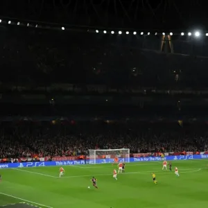 Arsenal FC vs. FC Bayern Munich: UEFA Champions League Showdown at Emirates Stadium, London Arsenal FC vs. FC Bayern Munich: UEFA Champions League Showdown at Emirates Stadium, London