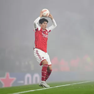 Arsenal FC vs. FC Zurich: Takehiro Tomiyasu in Action - UEFA Europa League Group A (2022-23)