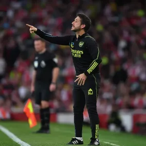 Arsenal FC vs Manchester City: Nico Jover Coaches at Emirates Stadium (2023-24) Arsenal FC vs Manchester City: Nico Jover Coaches at Emirates Stadium (2023-24)