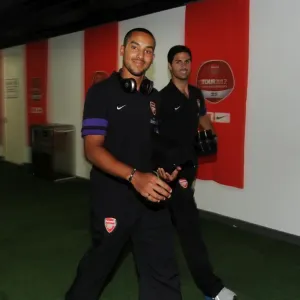 Arsenal FC vs Manchester City: Theo Walcott and Mikel Arteta Pre-Season Clash in Beijing, 2012 Arsenal FC vs Manchester City: Theo Walcott and Mikel Arteta Pre-Season Clash in Beijing, 2012