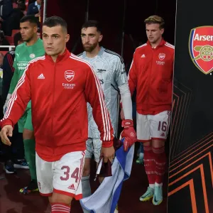 Arsenal FC vs PSV Eindhoven: Granit Xhaka Prepares for UEFA Europa League Clash (2022-23) Arsenal FC vs PSV Eindhoven: Granit Xhaka Prepares for UEFA Europa League Clash (2022-23)