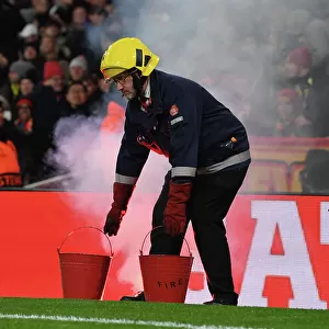 Arsenal FC vs RC Lens: Fire Warden on Duty at Emirates Stadium - UEFA Champions League 2023/24