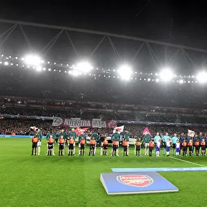 Arsenal FC vs Sevilla FC: Group B - UEFA Champions League 2023/24: Pre-Match Scene at Emirates Stadium