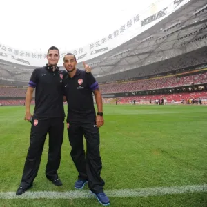 Arsenal FC: Walcott vs Mannone - Pre-Season Showdown against Manchester City in Beijing, 2012 Arsenal FC: Walcott vs Mannone - Pre-Season Showdown against Manchester City in Beijing, 2012
