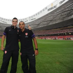 Arsenal FC: Walcott vs Mannone - Pre-Season Showdown with Manchester City in Beijing, 2012 Arsenal FC: Walcott vs Mannone - Pre-Season Showdown with Manchester City in Beijing, 2012