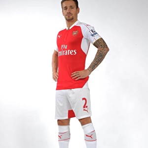 Arsenal First Team 2015-16: Mathieu Debuchy at Emirates Stadium