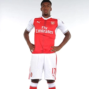 Arsenal First Team 2016-17: Alex Iwobi at Arsenal's Photocall
