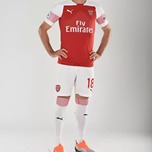 Arsenal First Team 2018/19: Nacho Monreal at Photo Call
