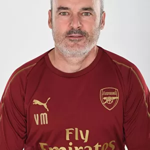 Arsenal First Team 2018/19: Victor Manas at London Colney Photocall