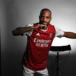 Arsenal First Team 2020-21: Alexandre Lacazette at Arsenal Media Photocall