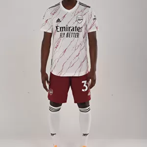 Arsenal First Team 2020-21: Eddie Nketiah at London Colney Photocall