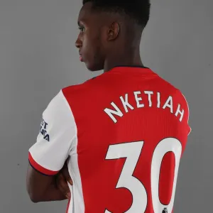 Arsenal First Team: Eddie Nketiah at 2021-22 Photocall Arsenal First Team: Eddie Nketiah at 2021-22 Photocall