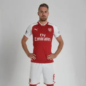 Arsenal Fußballclub 2017/18: Aaron Ramsey bei der Teamfotografie