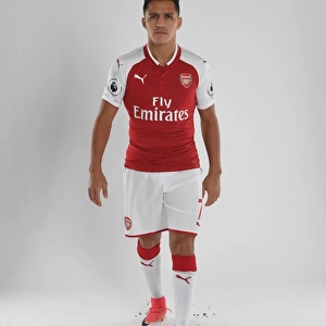 Arsenal Football Club 2017-18 Team Photocall with Alexis Sanchez