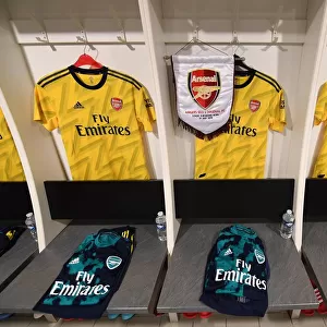 Arsenal Football Club in Angers Changing Room Before Pre-Season Friendly Match