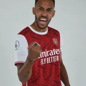 Arsenal FC Print: Aubameyang at 2020-21 First Team Training Session Arsenal FC Print: Aubameyang at 2020-21 First Team Training Session