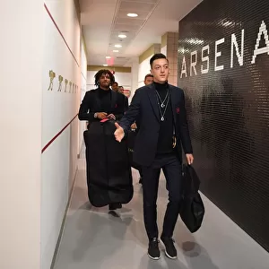 Arsenal Football Club: Mesut Ozil in the Changing Room before Arsenal vs Valencia - UEFA Europa League Semi Final, First Leg (2018-19)