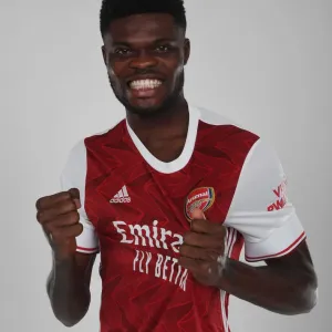 Arsenal FC Print of Thomas Partey Unveiling Arsenal FC Print of Thomas Partey Unveiling